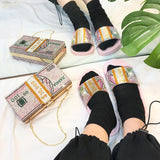 2021 Fashion Shining Dollars Slippers